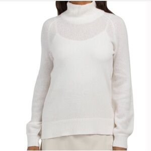 Peter Millar Emily Bishop Sleeve Mockneck Sweater NWT